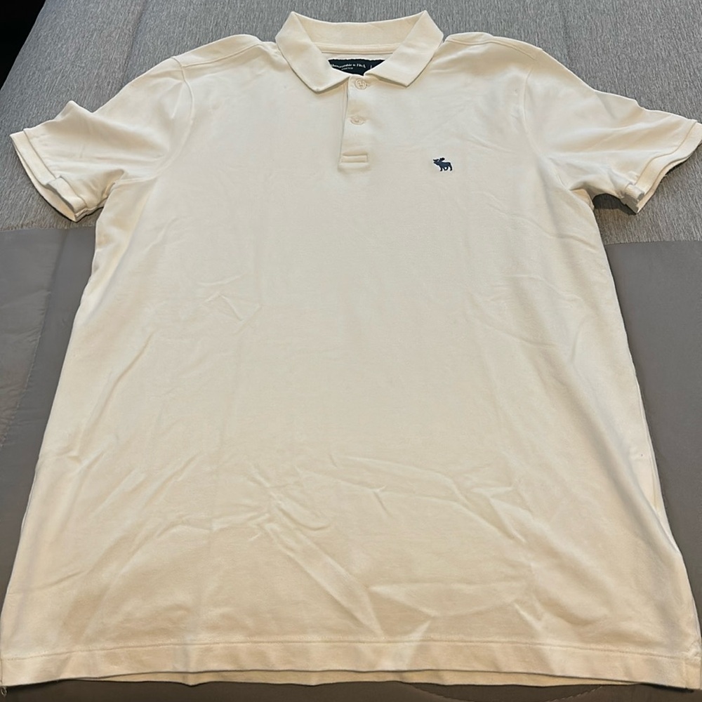 Men white polo shirt